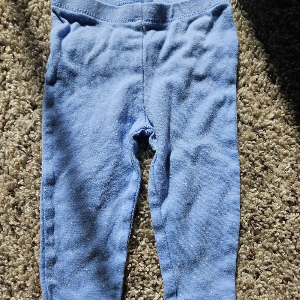 Carter's Light Blue Kids Leggings with Dots